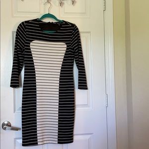 Black and White Bebe Dress